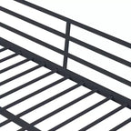 Twin Metal Loft Bed  Guard Rails & Flat Ladder