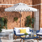 Outdoor Kjerstin Valance 9Ft Double Top Umbrella