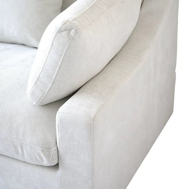 Large Linen Corner Sectional Sofa Couch for Living Room Set