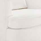 Modern Chenille Upholstered Swivel Accent Barrel Chair Set Modern Swivel Armchair for Living Room