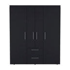 Bariloche Armoire with Hanging Rods, Shelves, 2 Drawers