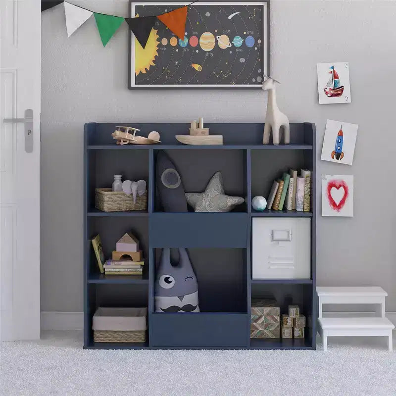 RealRooms Jocelyn Kids Large Toy Storage Bookcase