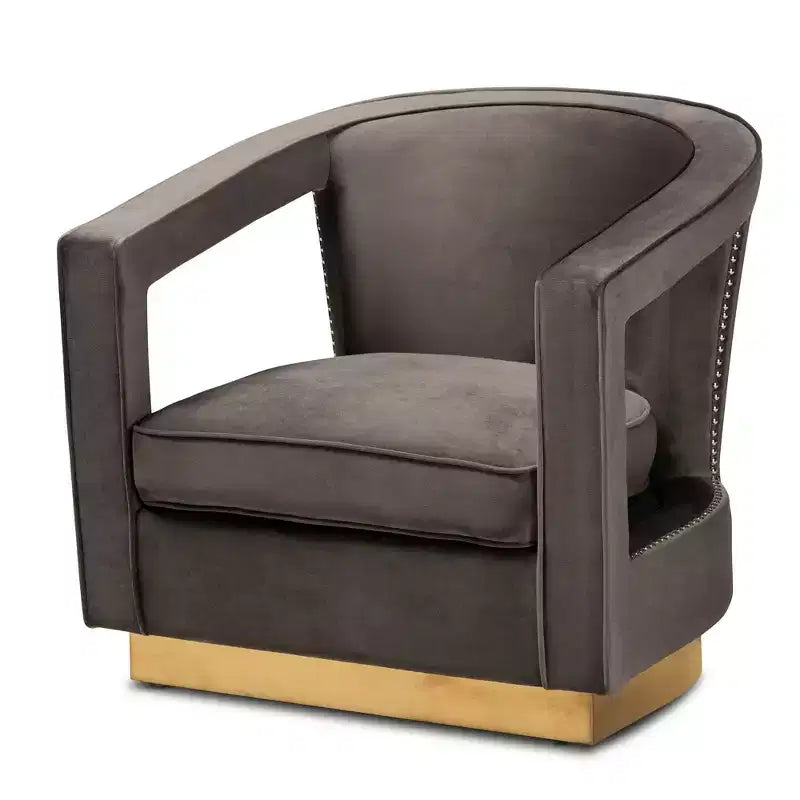 Neville Metal Armchair - Baxton Studio