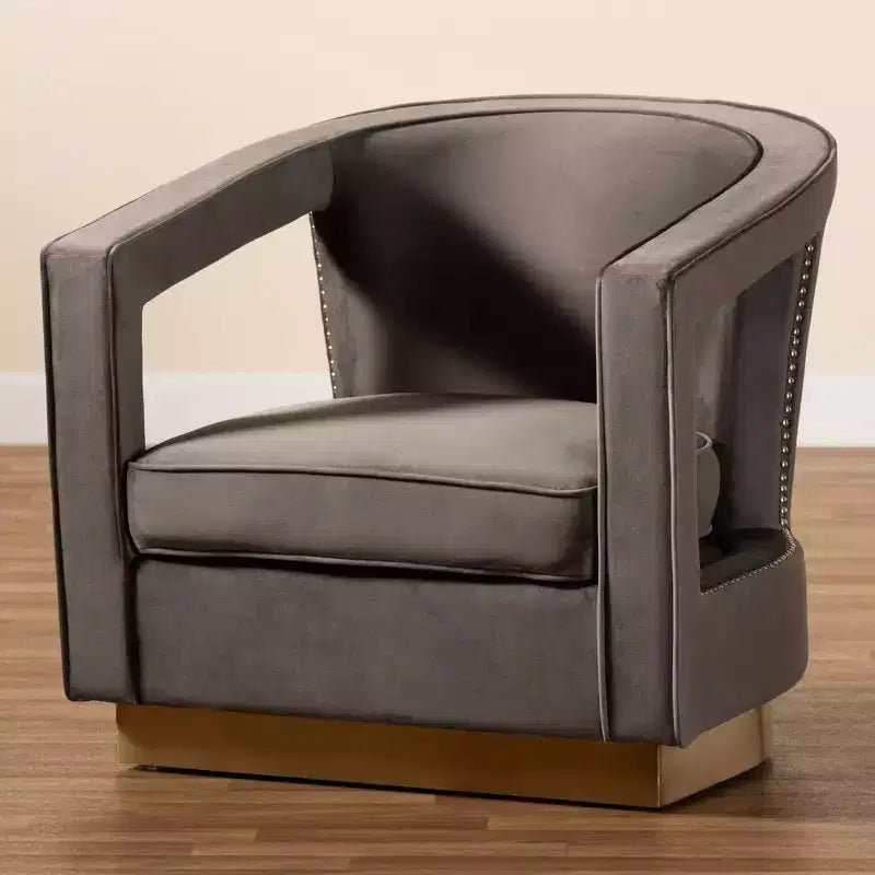 Neville Metal Armchair - Baxton Studio