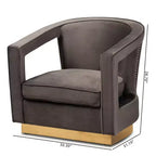 Neville Metal Armchair - Baxton Studio