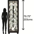Howard Miller 680631 Melissa Iv Vitrine 680631 Noir Satiné
