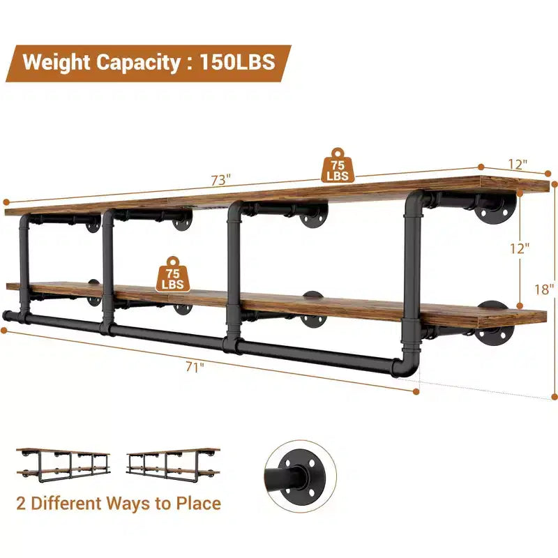 Besiost 2-Tier Clothing Rack with Hanging Rod, Clothing Shelves with Top Shelf
