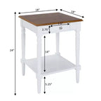 French Country 1 Drawer End Table with Shelf - Breighton Home