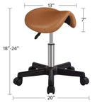 Sgabello con rotelle regolabile idraulicamente per salone