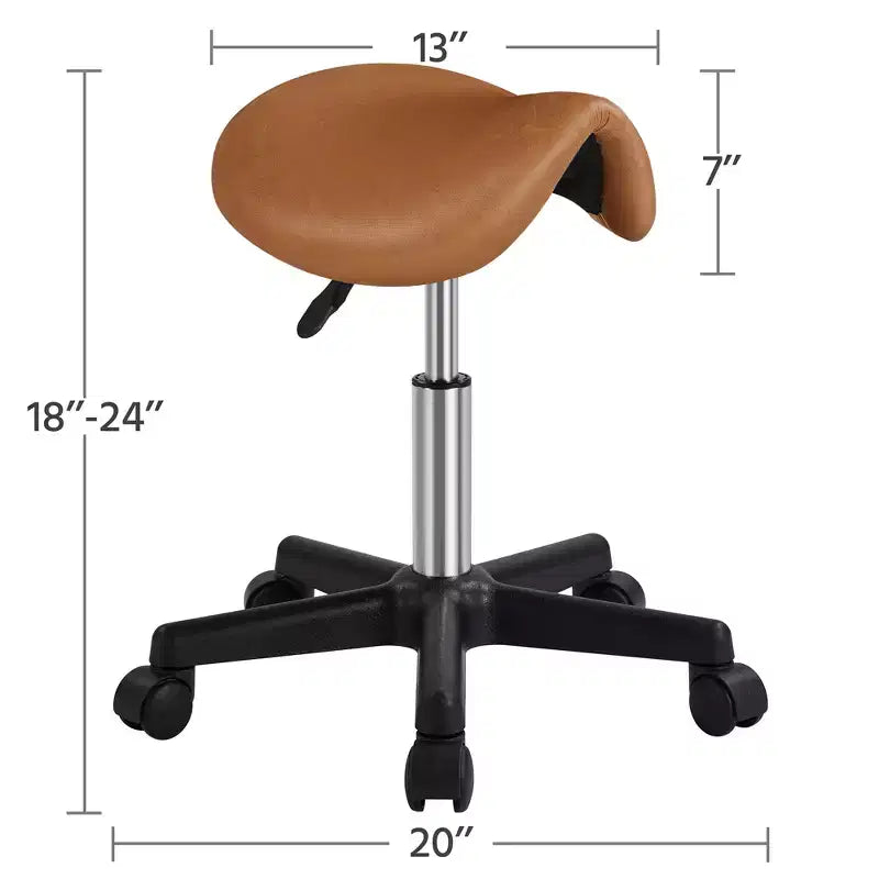 Sgabello con rotelle regolabile idraulicamente per salone
