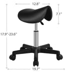 Sgabello con rotelle regolabile idraulicamente per salone