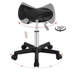 Sgabello con rotelle regolabile idraulicamente per salone