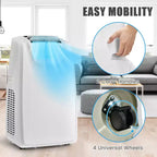 Costway 8000 BTU (11,500 BTU ASHRAE) Dual Hose Portable Air Conditioner 3-in-1 AC Unit w/ Remote Control