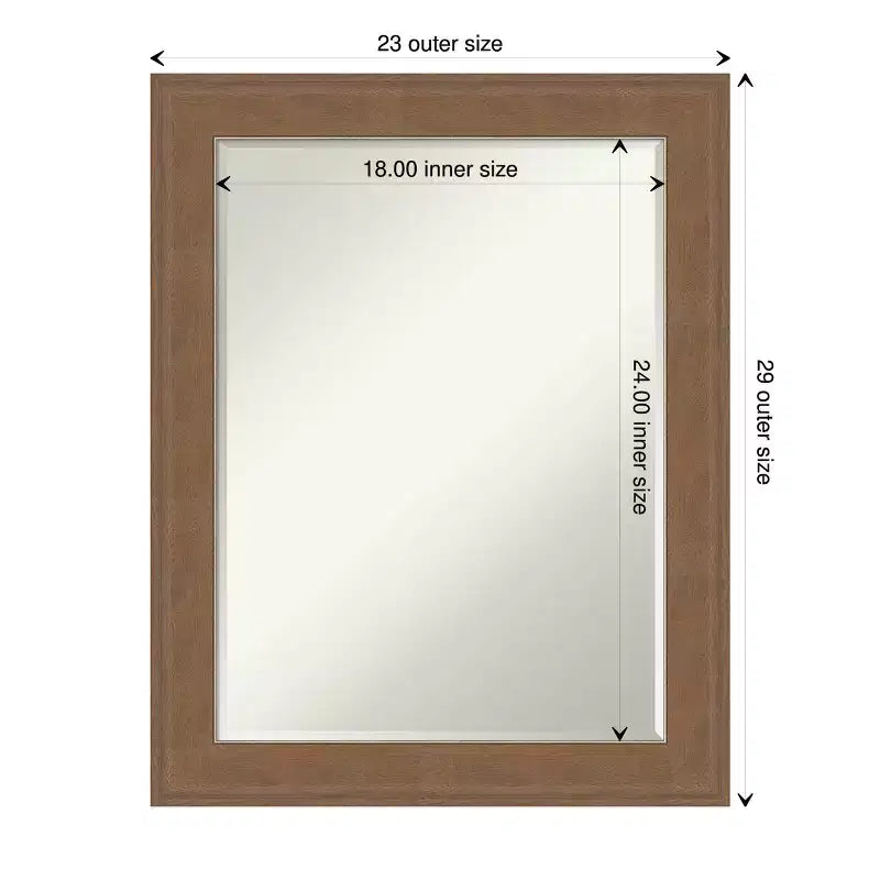 Specchio da bagno da parete Alta Petite Bevel