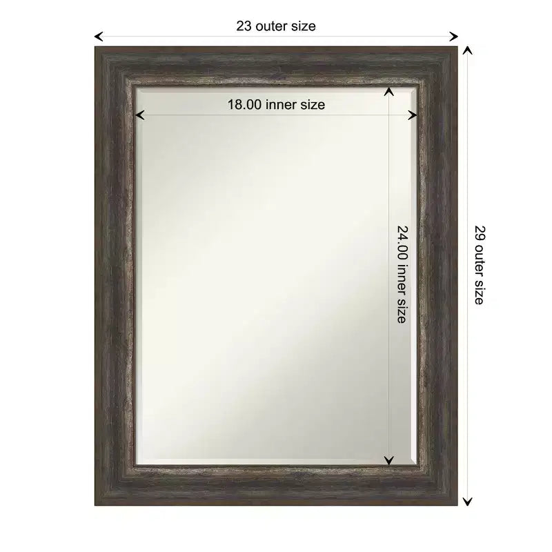 Specchio da bagno da parete Alta Petite Bevel