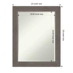 Specchio da bagno da parete Alta Petite Bevel