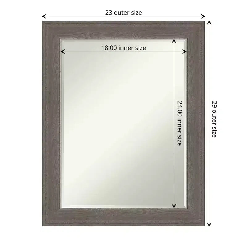 Specchio da bagno da parete Alta Petite Bevel