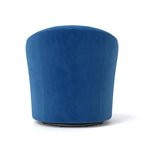 SEYNAR Modern Velvet Upholstered 360 Degree Swivel Barrel Chair with Button Tufted Back Set of 2
