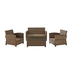 Bradenton 4pc Outdoor Wicker Conversation Set - Crosley