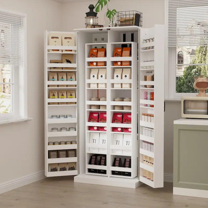 Versatile Kitchen Organizer: Compact 31.5  Cabinet with Smart Storage