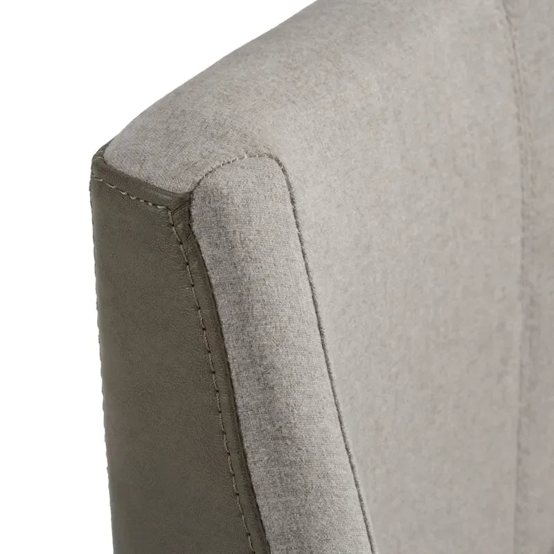 Modrest Fairview Contemporary Grey & Brass Counter Stool