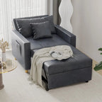 Adjustable Sleeper Chair Bed, 3-in-1 Convertible, Multiple Colors, Fits 1 Person