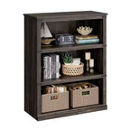Libreria a 3 ripiani, Scaffali autoportanti 100 cm, Libreria alta per casa, ufficio, soggiorno, Arredo Decorativo