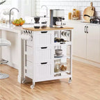 Isola da cucina mobile carrello da cucina con armadietto e cassetto