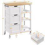 Isola da cucina mobile carrello da cucina con armadietto e cassetto