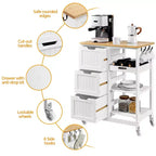 Isola da cucina mobile carrello da cucina con armadietto e cassetto
