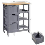 Isola da cucina mobile carrello da cucina con armadietto e cassetto