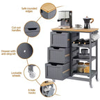 Isola da cucina mobile carrello da cucina con armadietto e cassetto