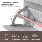 CLIHOME 24 Pair Entryway Shoe Storage Organizer Cabinet Flip Drawers Closet Shoe Rack Shelf Organizer