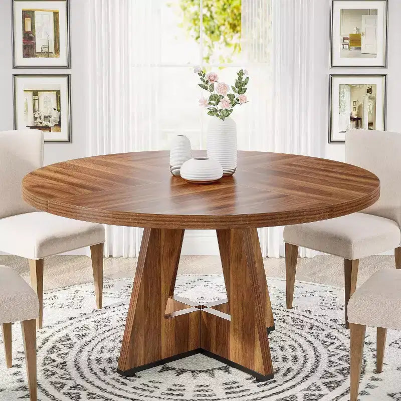Tavolo da pranzo rotondo da 119 cm per 4 persone