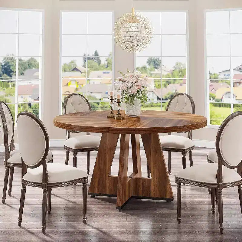 Tavolo da pranzo rotondo da 119 cm per 4 persone