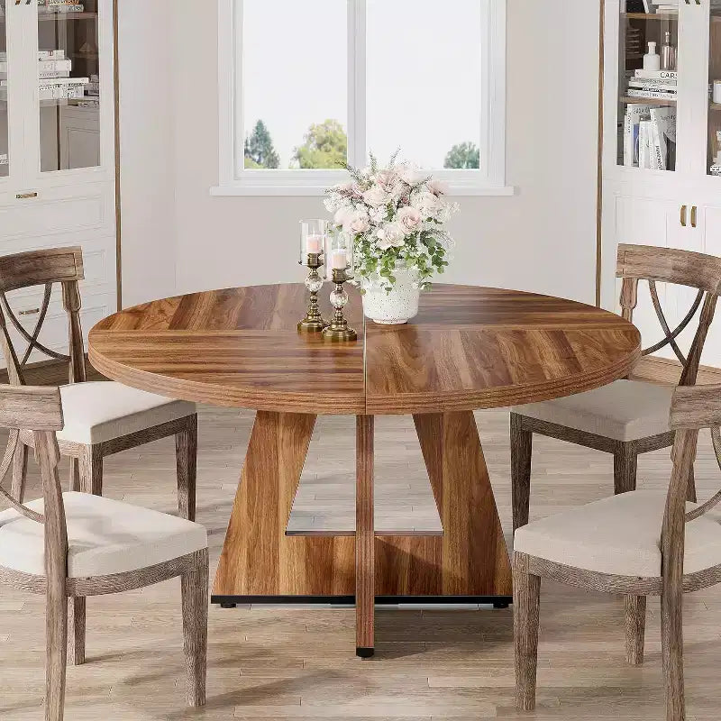 Tavolo da pranzo rotondo da 119 cm per 4 persone
