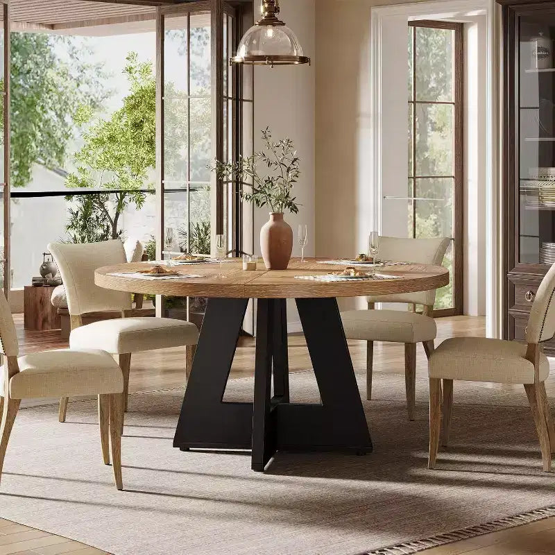 Tavolo da pranzo rotondo da 119 cm per 4 persone