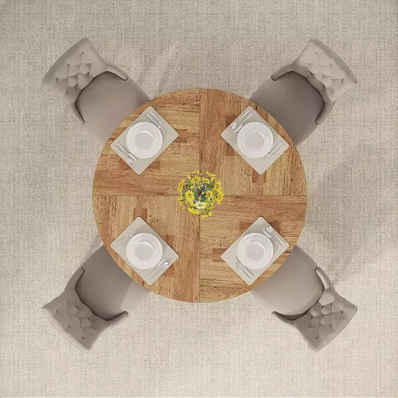 Tavolo da pranzo rotondo da 119 cm per 4 persone