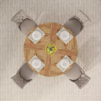 Tavolo da pranzo rotondo da 119 cm per 4 persone
