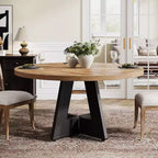 Tavolo da pranzo rotondo da 119 cm per 4 persone