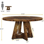 Tavolo da pranzo rotondo da 119 cm per 4 persone