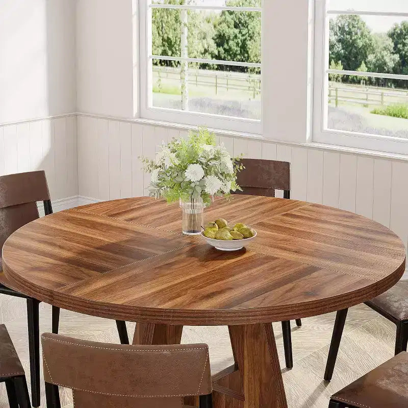 Tavolo da pranzo rotondo da 119 cm per 4 persone