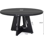 Tavolo da pranzo rotondo da 119 cm per 4 persone
