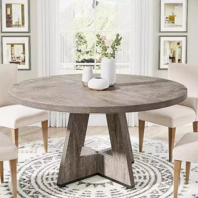 Tavolo da pranzo rotondo da 119 cm per 4 persone