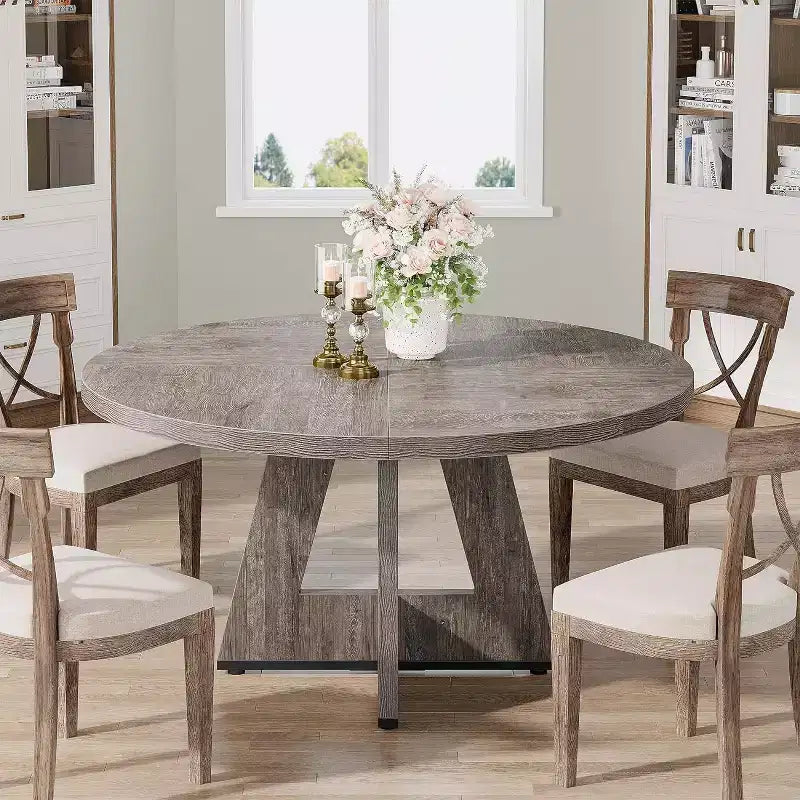 Tavolo da pranzo rotondo da 119 cm per 4 persone