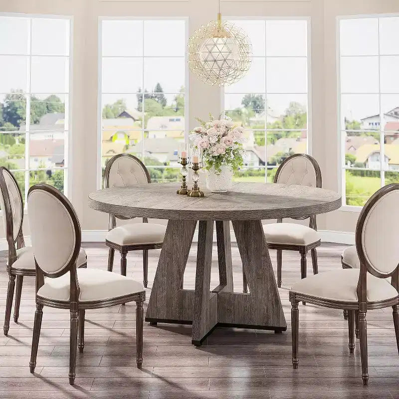 Tavolo da pranzo rotondo da 119 cm per 4 persone
