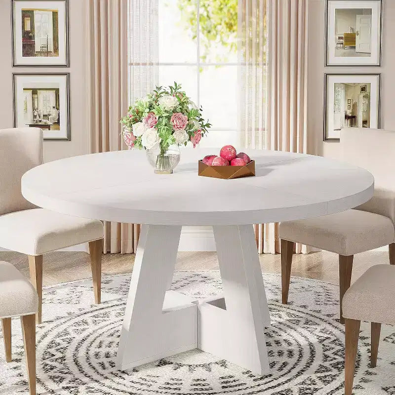 Tavolo da pranzo rotondo da 119 cm per 4 persone