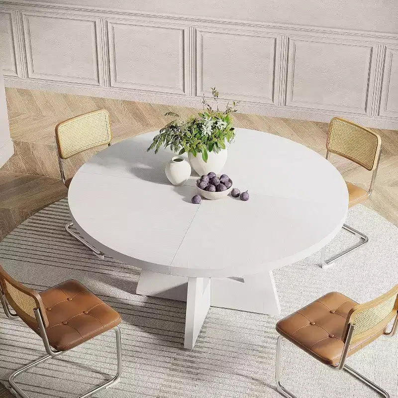 Tavolo da pranzo rotondo da 119 cm per 4 persone