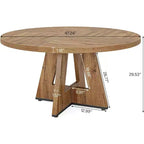Tavolo da pranzo rotondo da 119 cm per 4 persone