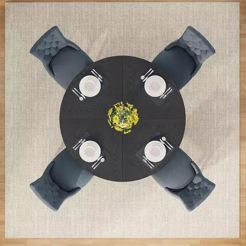 Tavolo da pranzo rotondo da 119 cm per 4 persone